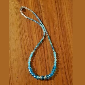 California Blue Ocean Swarovski Crystal Necklace